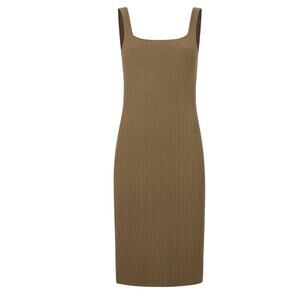 M.M LaFleur The Vincent Dress Ribbed Jardigan Knit Size Small Deep Fern